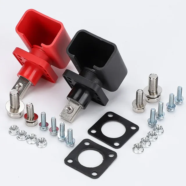 2 ชิ้น 300A 200A 120A ทองแดงแบตเตอรี่ลิเธียม Terminal Block High Current Energy อินเวอร์เตอร์ปลั๊กติดตั้งประเภท Storage Connector 1