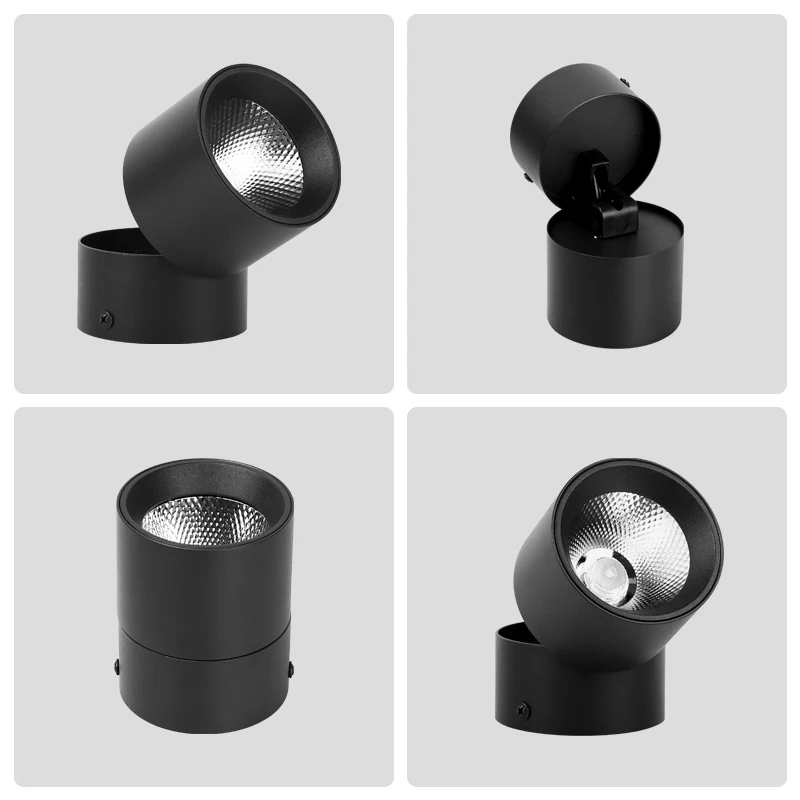 Foldable Aluminum Led Track Lights Surface Mounted Spotlights Adjustable Angle Track Lighting Spot Lights for Home Kitchen Store 5