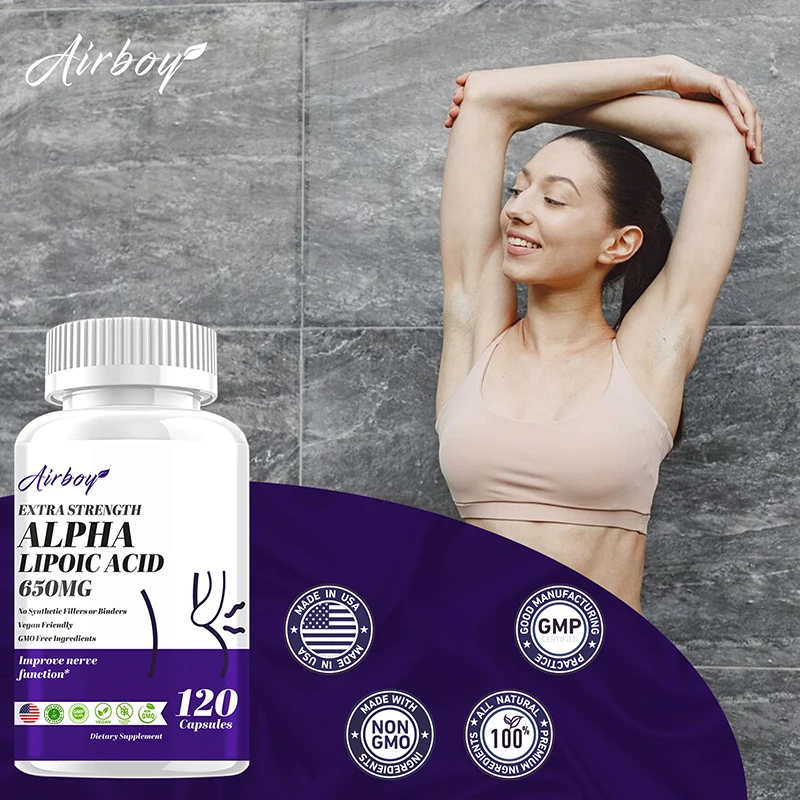 Alpha Lipoic Acid Powerful Antioxidant for Brain and Heart Health Cognitive Function Relax Nervous