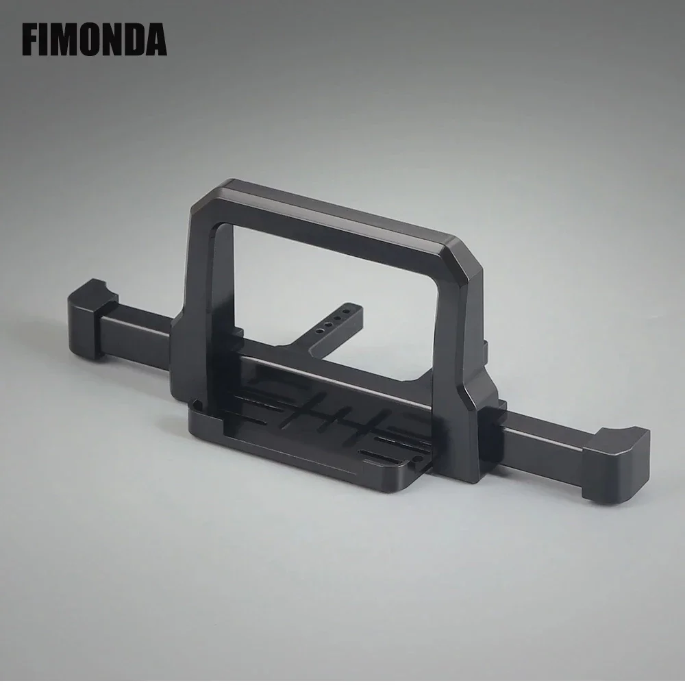 Premium Metal Front and Rear Bumper with Winch Mounting Base for 1/10 RC Crawler Car Upgrade