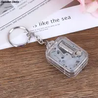 1PC Music Box Movement DIY Play Set Mechanical Metal Music Boxes Clockwork Keychain Gift Home Decor Random Music 1