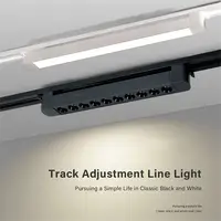 3-wire Long LED Track Light 10W 20W 30W 40W LED Flood Grille Guide Lamp Spotlight Indoor Lighting Fixture Home Decor Floodlight 1