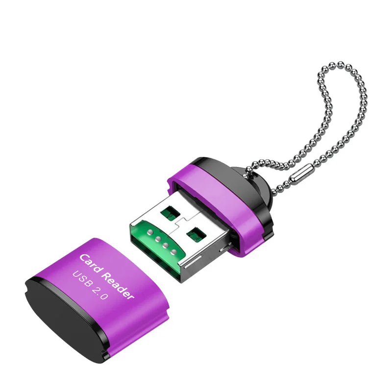 Compact High-Speed USB 2.0 Micro SD Card Reader Adapter