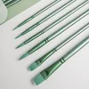 4/6 pcs Watercolor Brush Pointed Round Flat Head Soft Hair Beginner's Art Student Hand Drawn Watercolor Nylon Painting Material 1