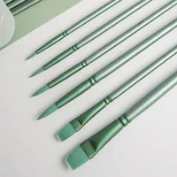 4/6 pcs Watercolor Brush Pointed Round Flat Head Soft Hair Beginner's Art Student Hand Drawn Watercolor Nylon Painting Material 1