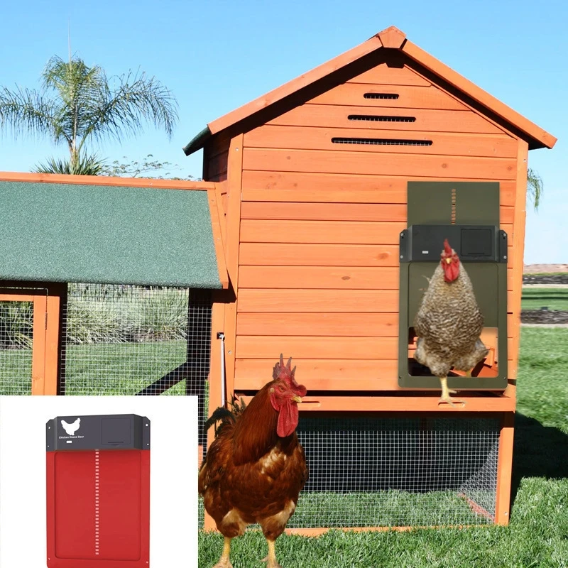 Autotic Chicen Cop Dor New Second-generation Home Automatic Light-sensitive Chicken Coop Door Small Chicken Coop Pet Door