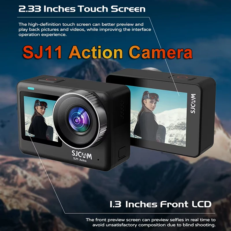 Caméra Action SJ11 4K avec Carte SD 32/64/128 Go - Étanche Sport