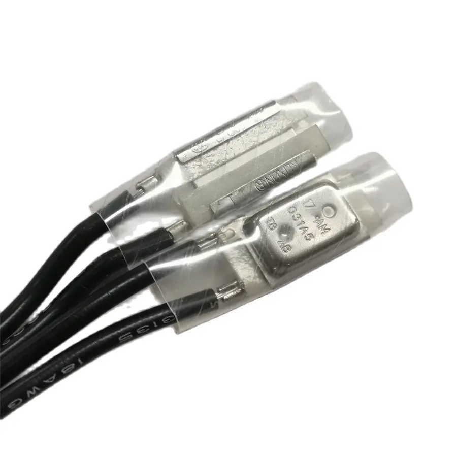 10PCS/Lot 17AM Motor Thermal Protector Normally Closed NC Thermostat Sensor KLIXON Temperature Control Switch