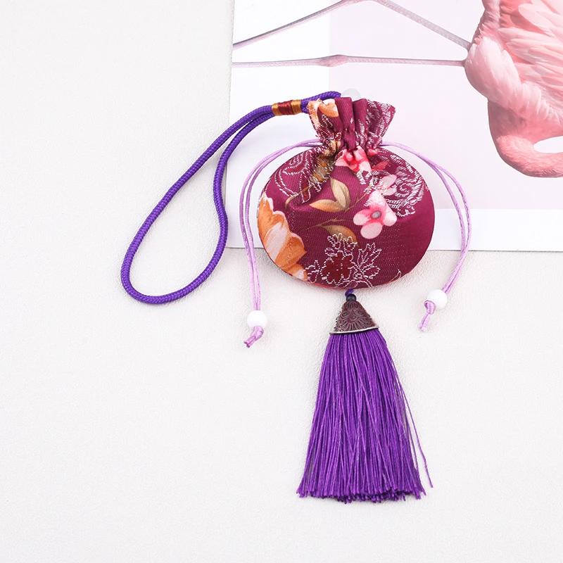 Chinesische Seide Stil Brokat bestickt Tasche Stickerei Beutel Stoff Beutel Quaste Anhänger Kordelzug Tasche für Schmuck Geschenk Taschen – Detail 10