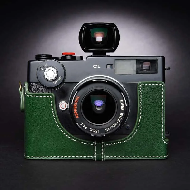 Genuine Leather Camera Half Case Cover Bag
