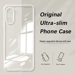 Luxury Crystal Clear Phone Cases - Slim, Transparent, Shockproof TPU Back Covers for OPPO A6t Pro (Clear)