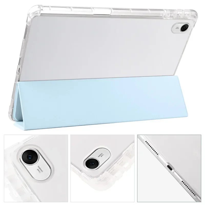 Enhanced Tablet Case with Pencil Holder and Soft Back Cover