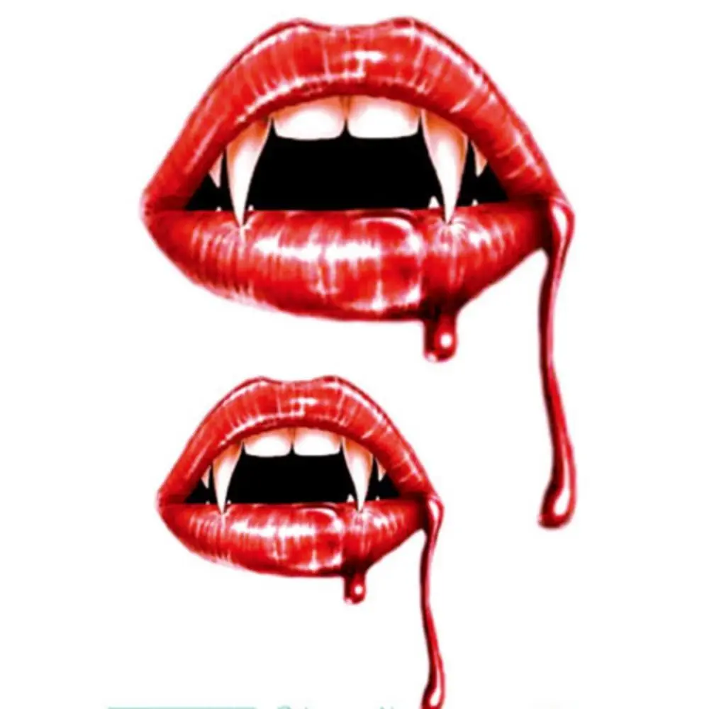 Face Patch Halloween Temporary Tattoos Waterproof Lifelike Tattoo Stickers Spider Scar DIY Scar Spider Design