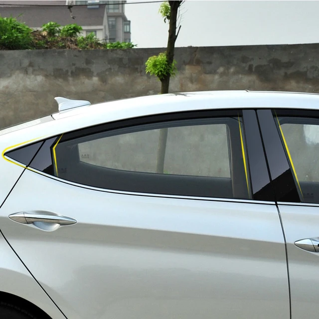 6 Pièces Voiture Fenêtre Center Pilier Autocollant Garniture Film Anti  Rayures Pour Hyundai Elantra Avante CN7 AD MD 2011 2023 Accessoires  Externes Du 32,15 €