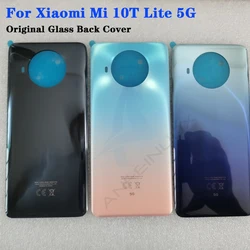 100% Original For Xiaomi Mi 10T Lite Tempered Glass Back Battery Cover For Xiaomi Mi10T Lite 5G Phone Housing Case Spare Parts