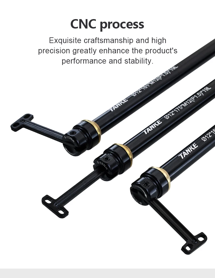 TANKE Fahrrad Versteckte Schnellspanner-Achse 12/15MM Ultraleichte Aluminiumlegierung QR MTB Rennrad Steckachse Zubehör – Detail 7
