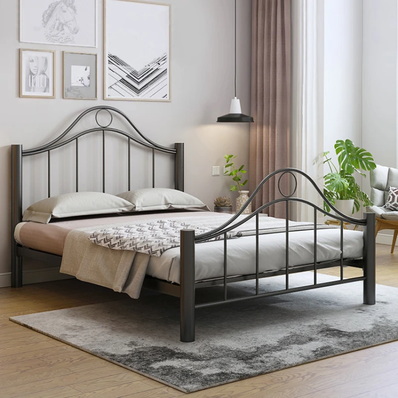 

Thickened and reinforced children's iron art bed, 1.2 meters and 1.5 meters, single bed, thickened iron, simple modern