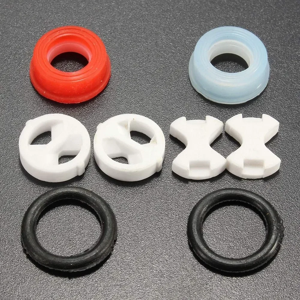Ceramic Disc Silicon Washer Insert 6PCS/set 1/2" for Valve Tap