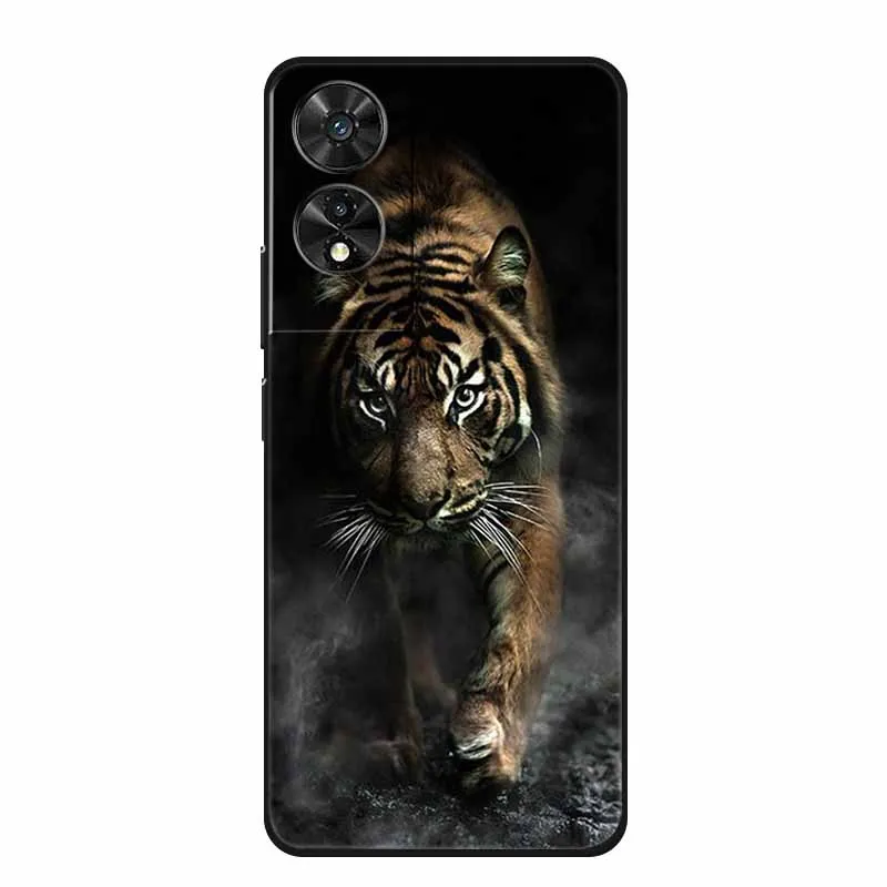 Wolf Lion Silicone Fashion Space TPU Phone Case with Enhanced Protection and Unique Print Design.