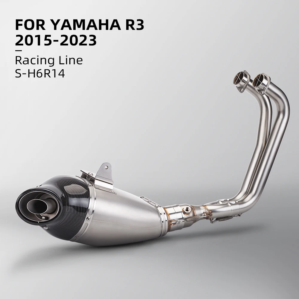 

Suitable for motorcycle R3 modified exhaust pipe carbon fiber/stainless steel full set 2020-2023