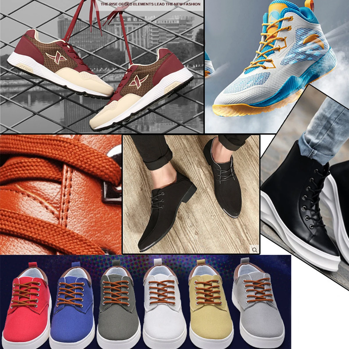 Shoelaces Without Ties Shoe Laces Shoe Accessories 1 Pair Waxed Shoelaces Leather Waterproof Flat Shoe Laces Unisex Boots Shoelace length 80CM 100CM 120CM 140CM 160CM