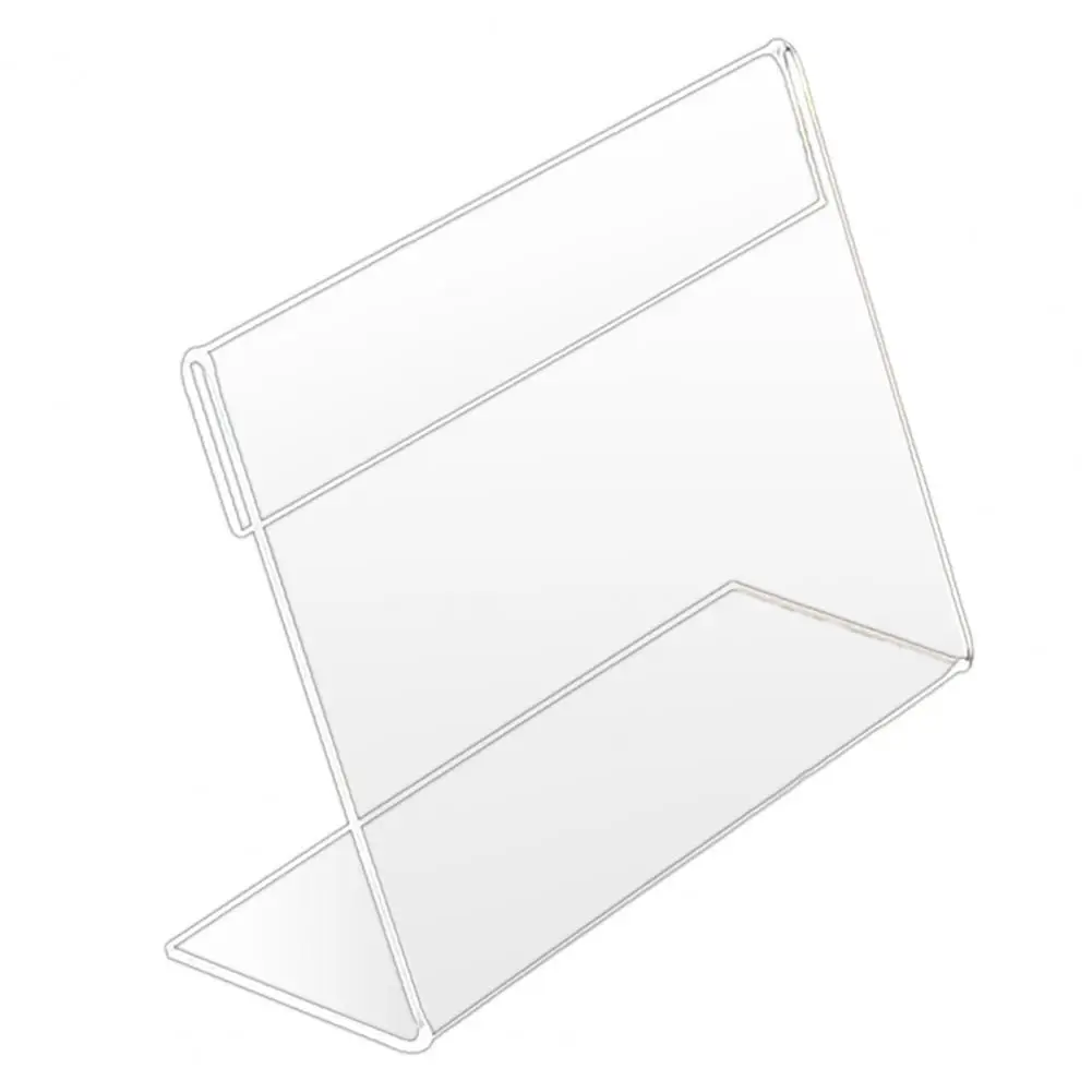 Acrylic Sign Holders Clear Display Holder Acrylic Desktop Sign Labels Price Name Card Tag Stand Rack