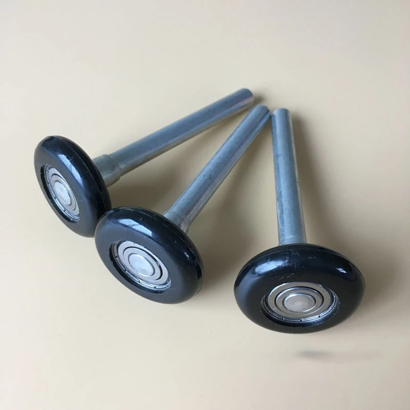 A95I-10 Pack Black 2Inch Nylon Garage Door Roller 4Inch Stem, Use 6200-2RS Double Seals Precision Bearings