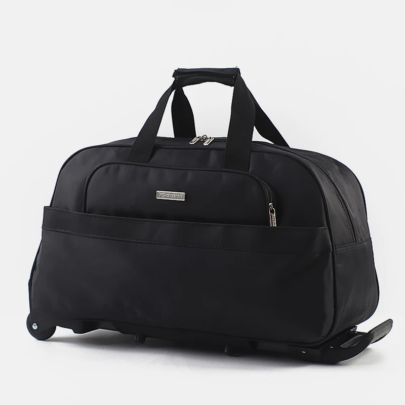 Trolley Bag Portable Waterproof Travel Suitcase Rolling Luggage With Wheels Men Women travel bag pull bar suitcase