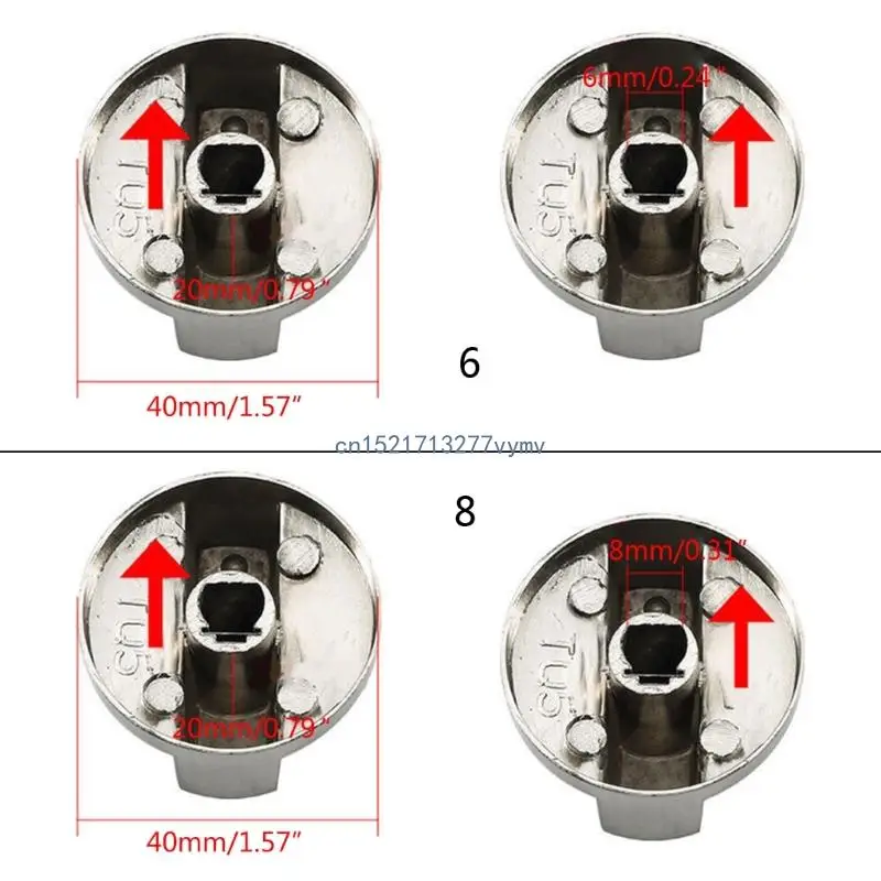 4Pcs Gas Stove Control Knob Oven Rotary Switches Burners Control Knob Adaptors