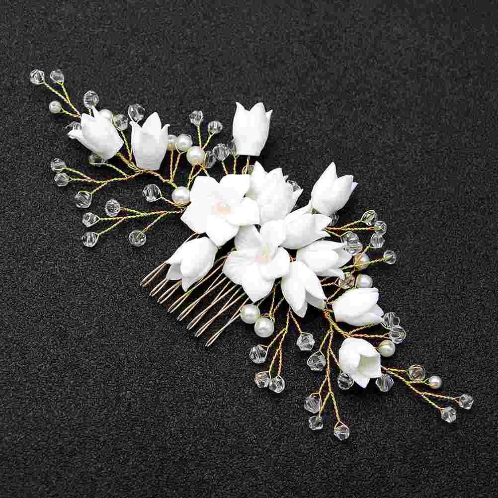 

Bridal Headdress Hair Comb European and American Wedding Headpiece Women Hairpin