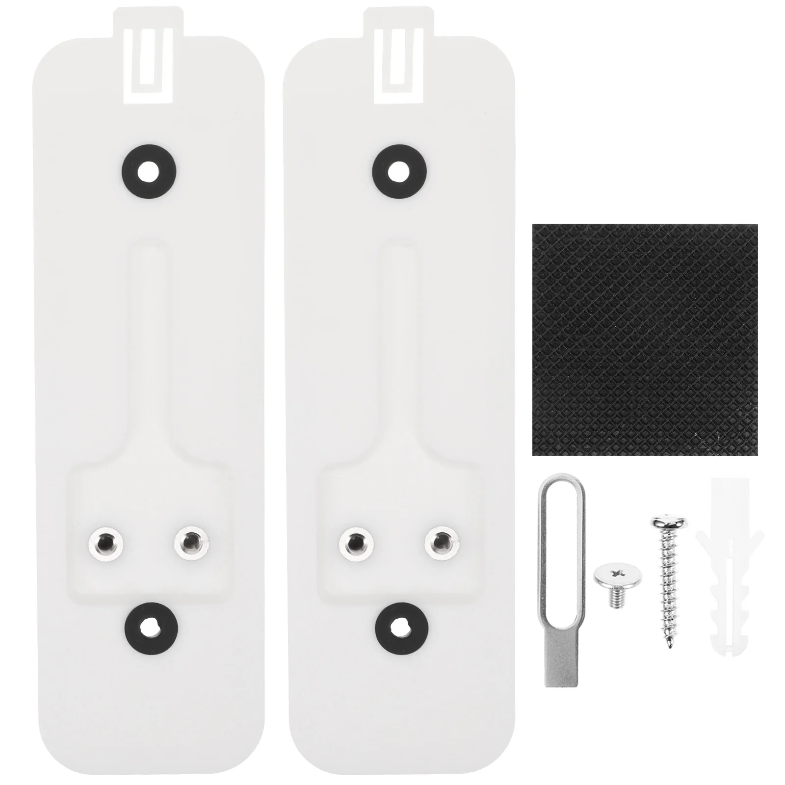 

2 Sets Security Doorbell Mount Bracket for Video Backplate Mounting Anti-theft Holder Plastic Brackets