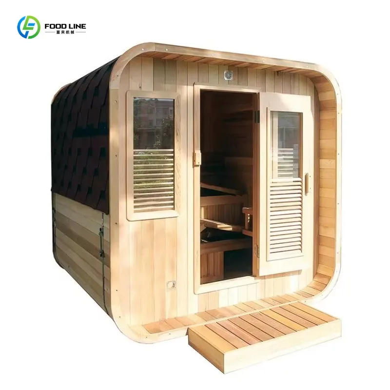 Traditional Canadian Barrel Outdoor Sauna 5