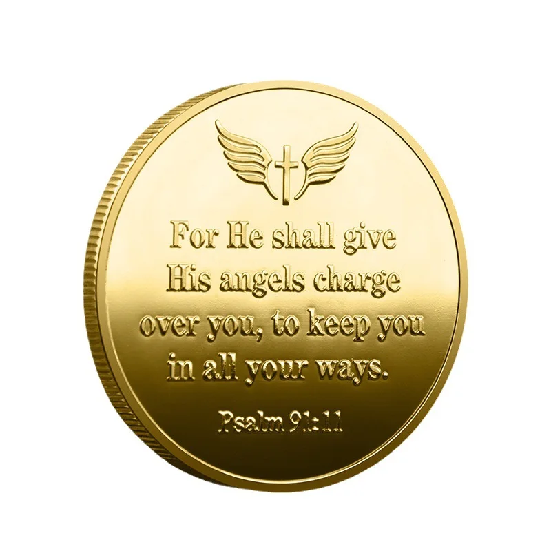 European and American Commemorative Medal Guardian Angel Commemorative Coin Nature Patrol Coin Emblem Challenge Coin