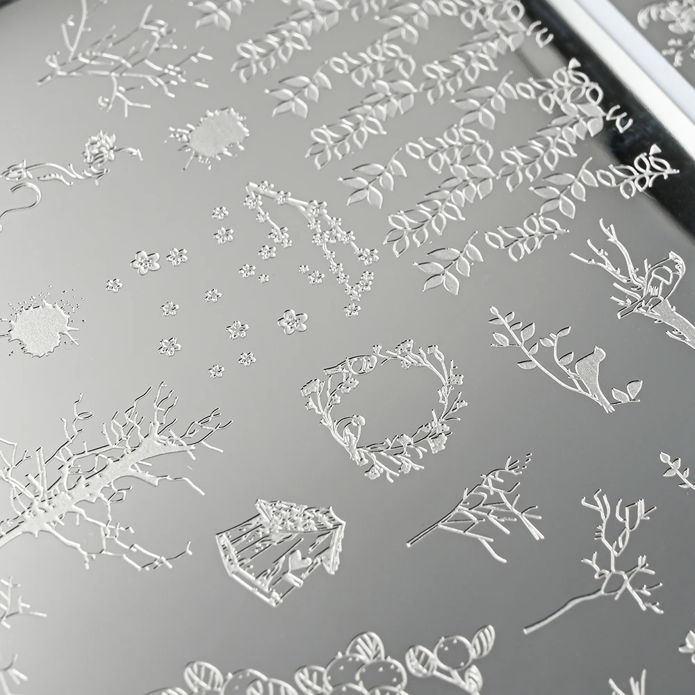 French Nail Art Stamping Plate 14.5X9.5cm Geometry Wave Line Drawing Templates Flower Lace Stamp Nail Charm Mold Stencil Tools @ 6