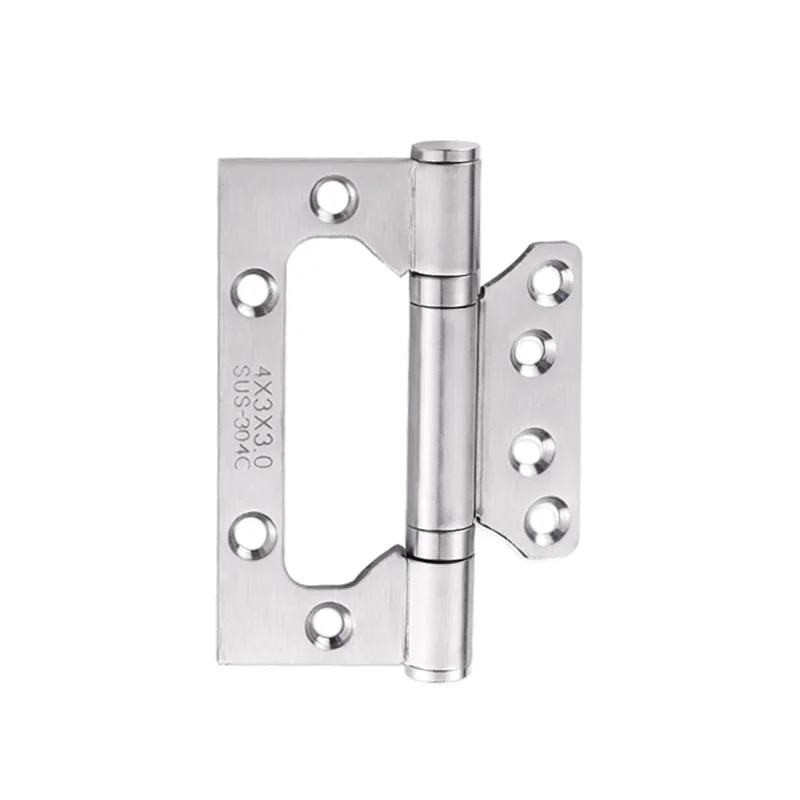 Stainless Steel Hinge Silent Bearing Door Leaf 4 Inch 5 Inch For Wooden Doors No Slotting Required