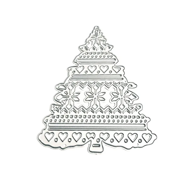 Fancy Christmas Tree Metal Die Cut Set 2