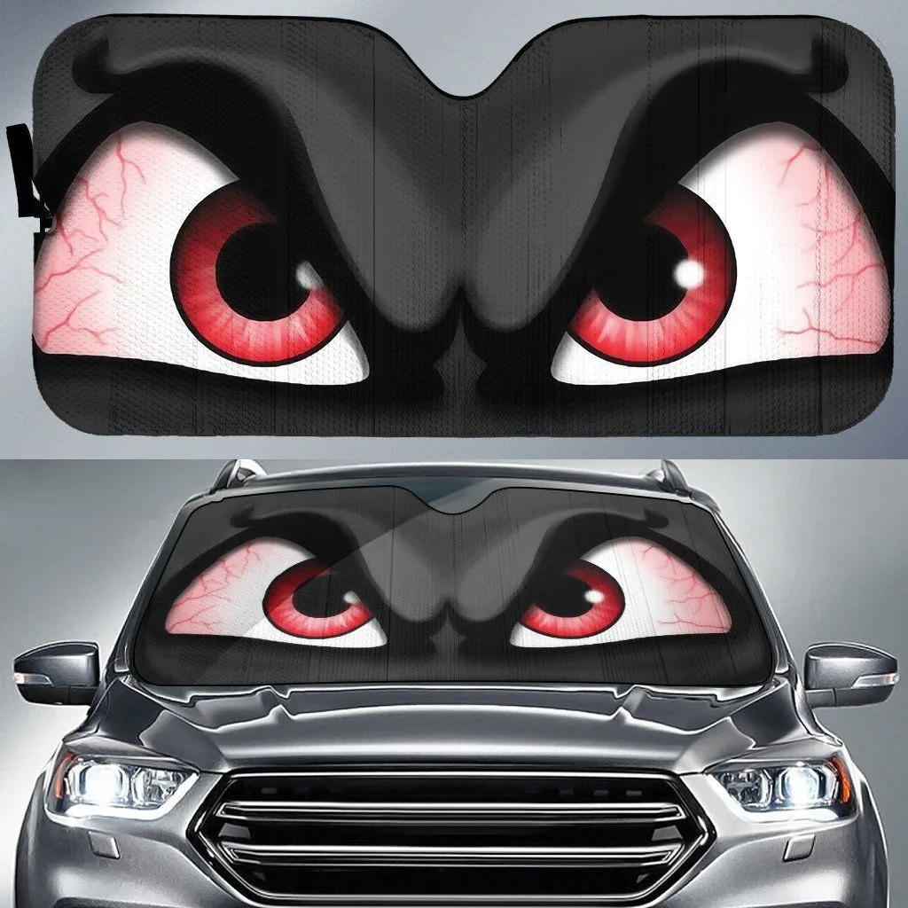 Creative Cartoon Evil Eyes Car Sunshade Car Windshield Sunshades Reflector Anti Uv Interior Protector Universal Summer Sun Shade