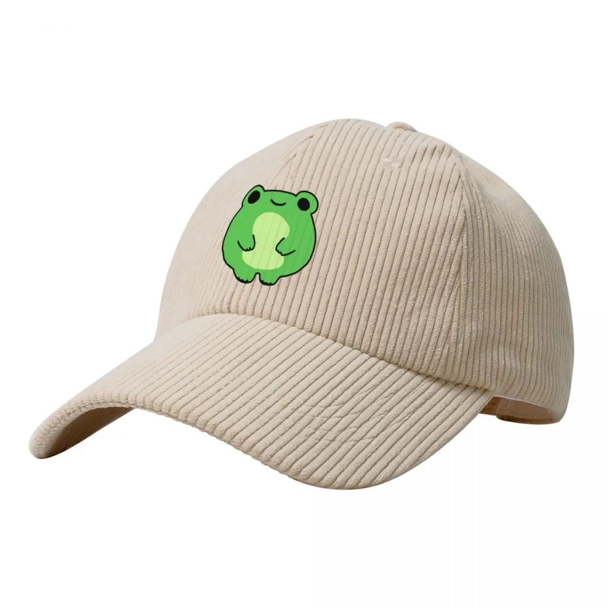 

Green frog Corduroy Baseball Cap Luxury Hat Streetwear dad hat Women's Beach Men's