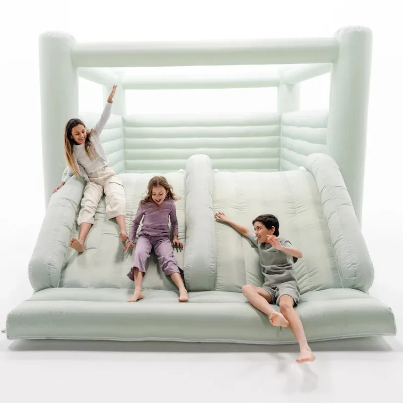 12FT Inflatable Bounce House with Slide Children's Games Inflatable Castle with Blower Suitable for Birthday Party Wedding