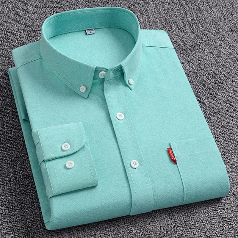 Camicia tinta unita a maniche lunghe - blu - 18.00€ - Kiabi