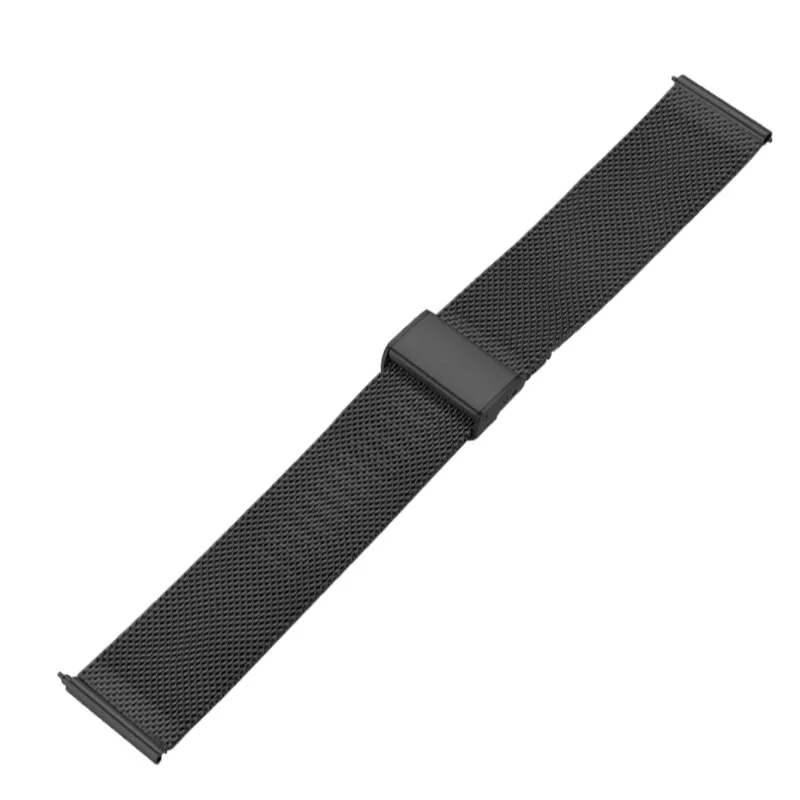 Elegant 18mm Milanese Metal Strap Wristband in Silver