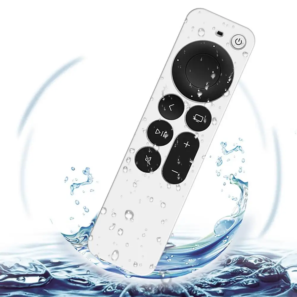 Anti-Lost Protective Case For Apple TV 4K 2nd Gen Siri Remote Control Anti-Slip Durable Silicon Shockproof Cover silicone remote case silicone remote cover silicone remote sleeve remote controller cover silicone case protector