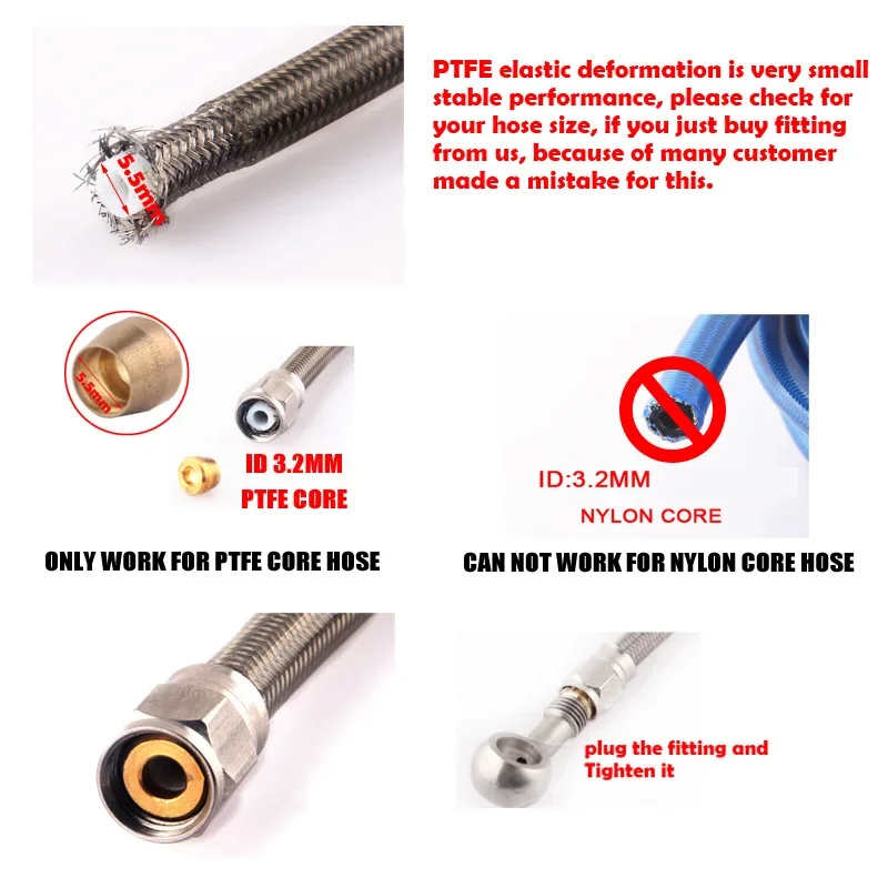 AN-4 (JIC 37°) To M12x1.5 Metric Male Straight Adapter Fitting - Black