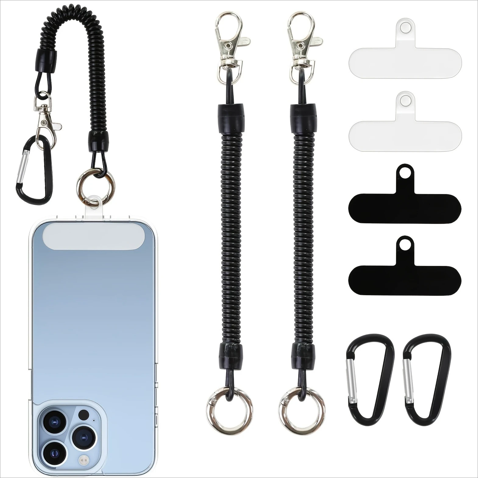 Secure Phone Lanyard with Carabiner Clip