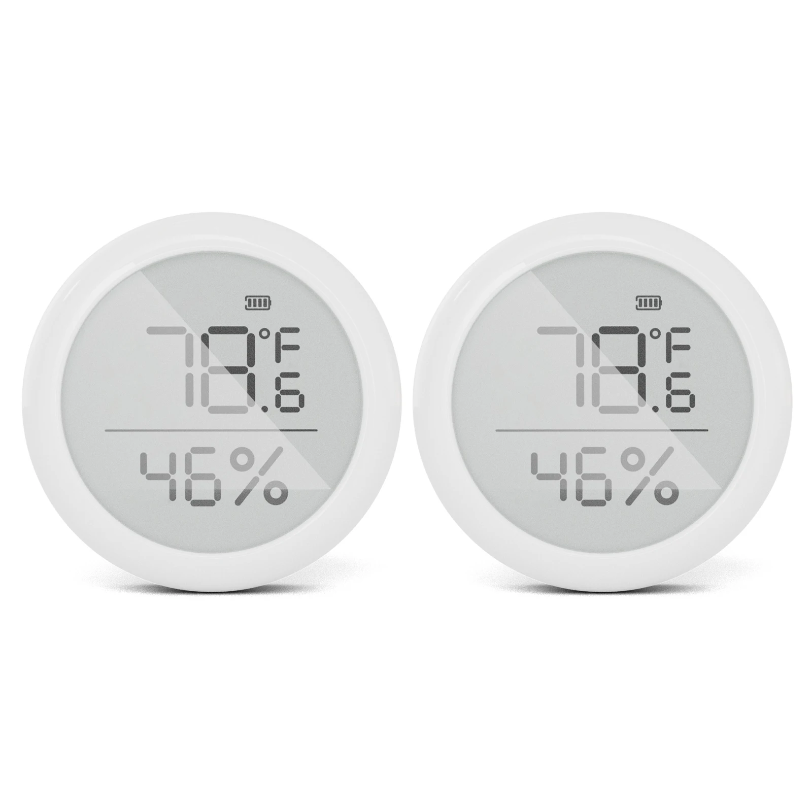 

2PCS Smart Zigbee Intelligent Temperature And Humidity Sensor LCD Display Indoor Hygrometer Thermometer -10℃-50℃