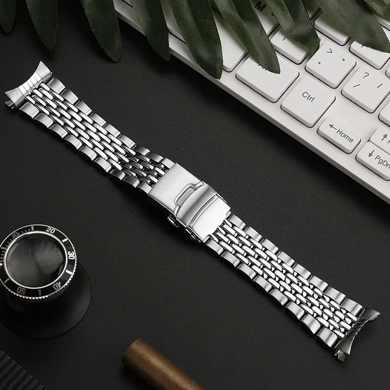 Enhanced Stainless Steel Watch Band - 22mm Strap for Seiko Water Ghost Series