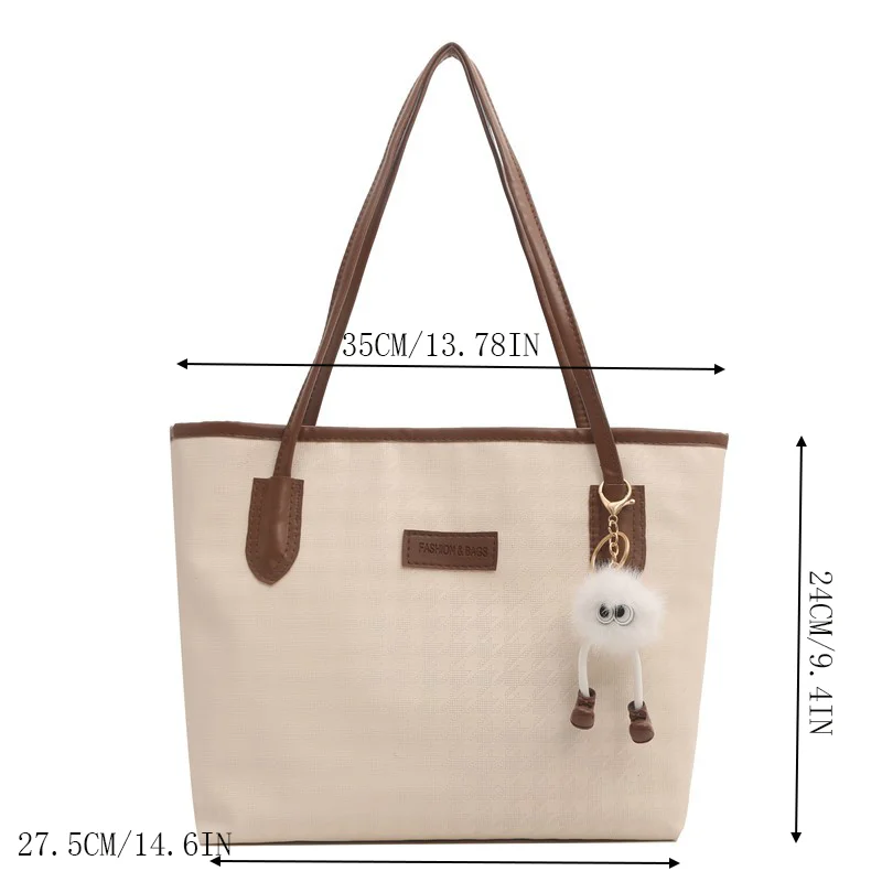 Retro Bag New Fashion Commuter Shoulder Large Capacity Handbag Casual Bag Popular Gift Pendantless Handbag