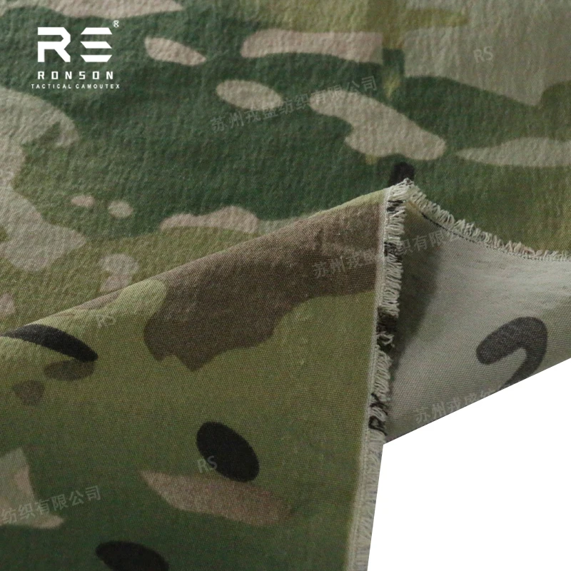 nylon four way stretch tactical uniform fabric camo fabric MC IRR