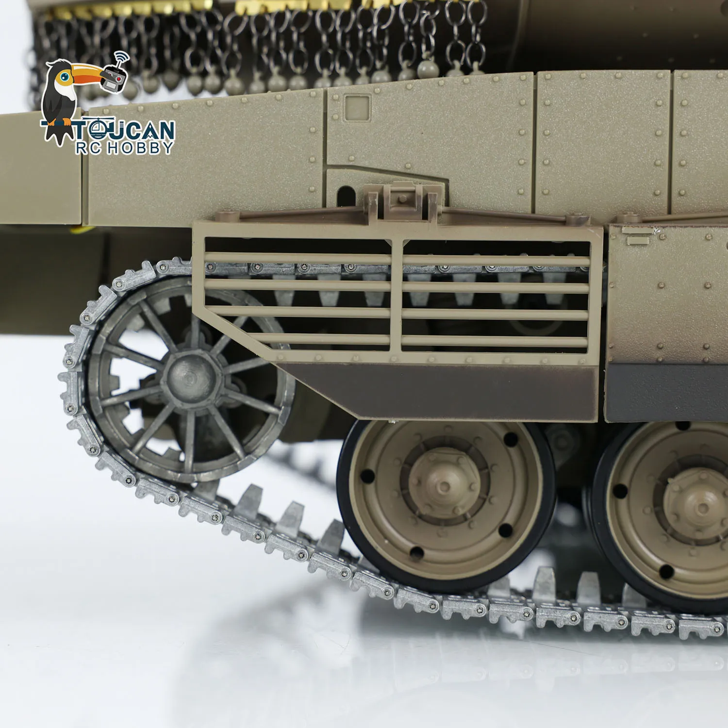 Heng Long RC Tanks 1/16 IDF Merkava MK IV Open Fire Smoking 360° Turret Rotary TK7.0 Light Sound System Smoke Unit Barrel Recoil 6