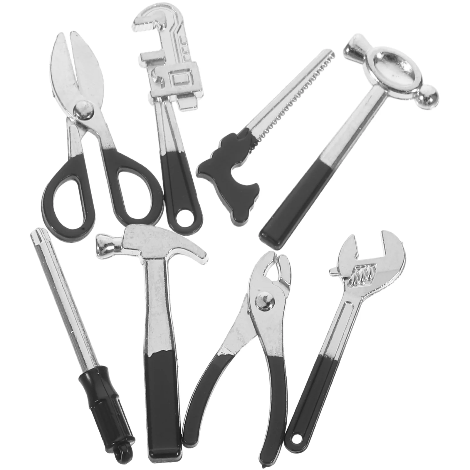 

8Pcs Mini Tools Model Funny Toys Simulated Miniature Tools for Mini House Decor
